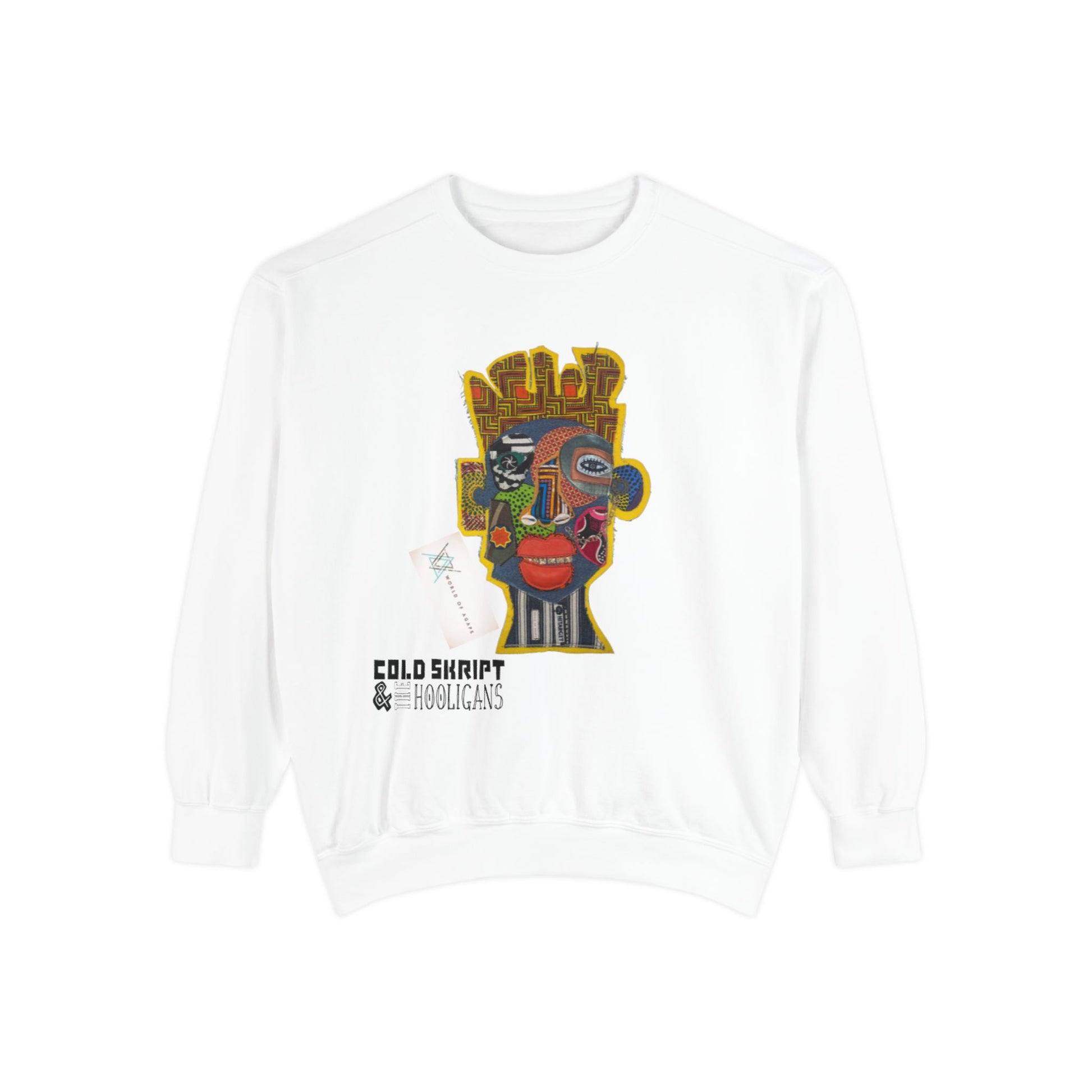 Abstract Face Art Sweatshirt — 'Cold Snappity' Graphic Crewneck