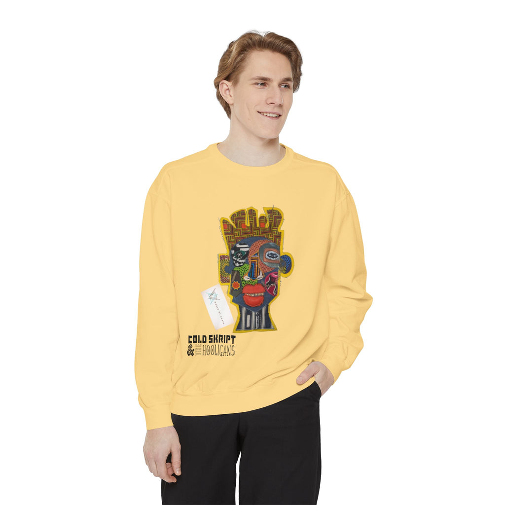 Abstract Face Art Sweatshirt — 'Cold Snappity' Graphic Crewneck