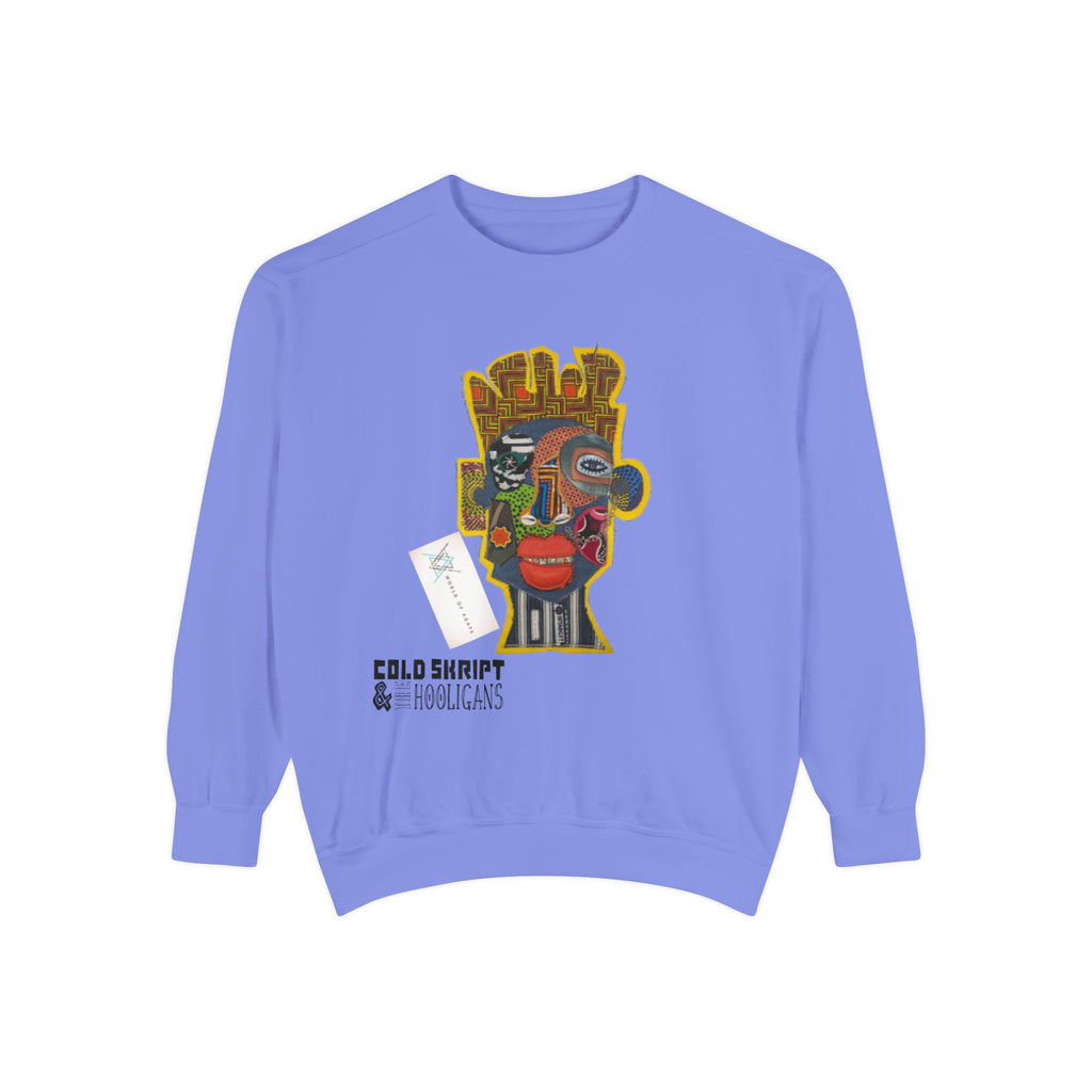 Abstract Face Art Sweatshirt — 'Cold Snappity' Graphic Crewneck