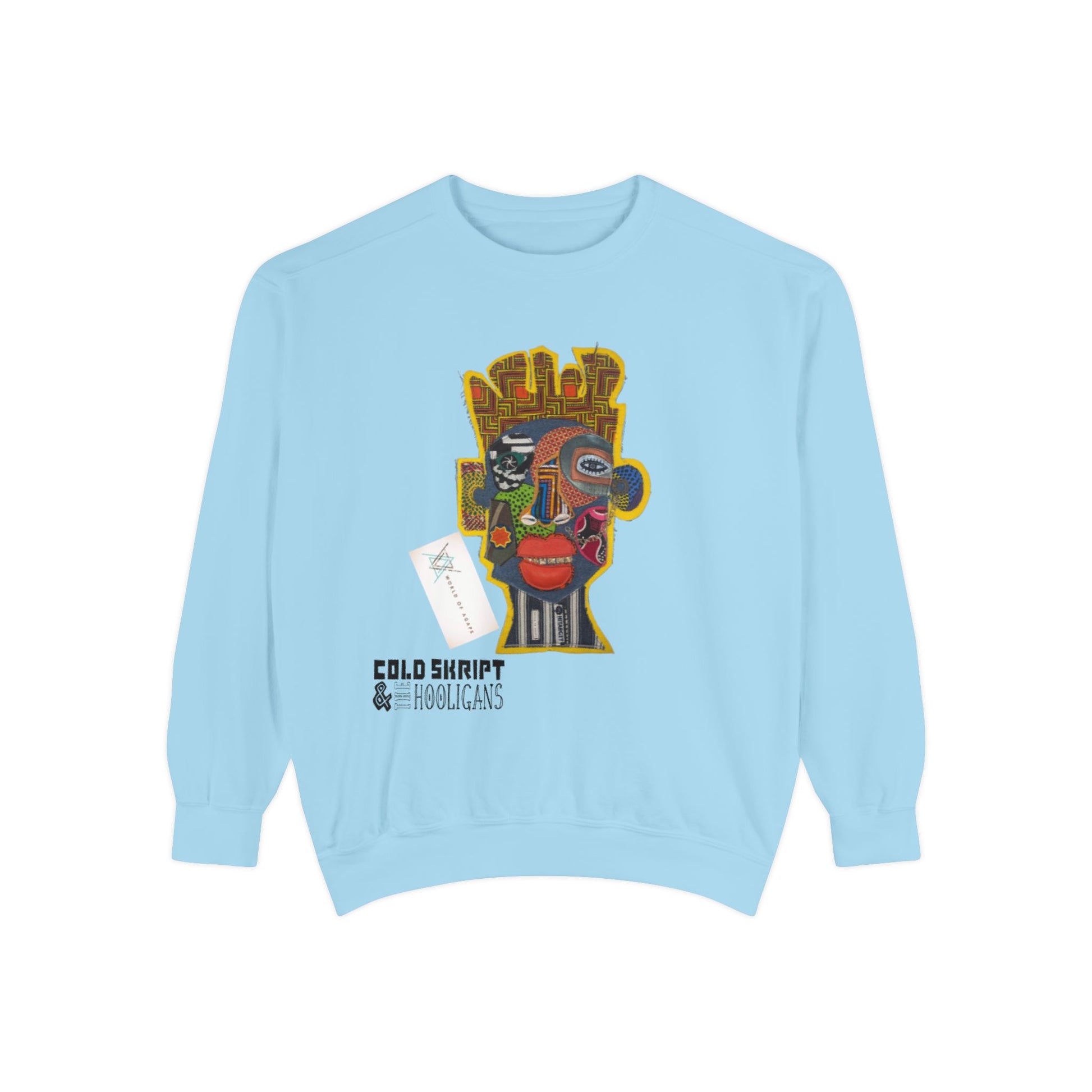 Abstract Face Art Sweatshirt — 'Cold Snappity' Graphic Crewneck