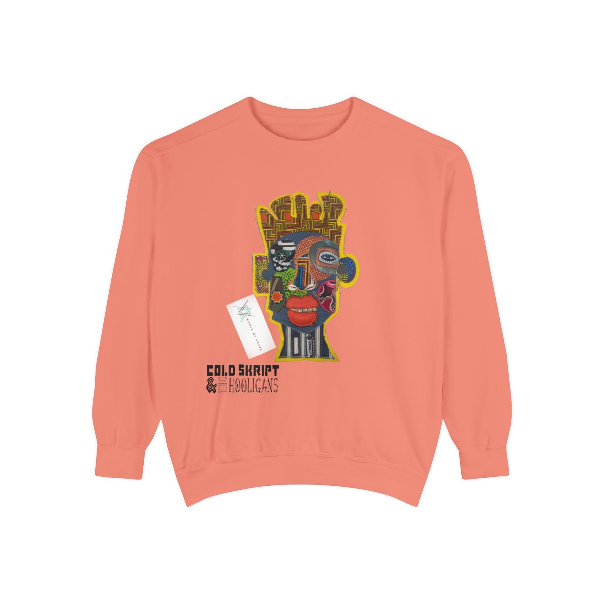 Abstract Face Art Sweatshirt — 'Cold Snappity' Graphic Crewneck