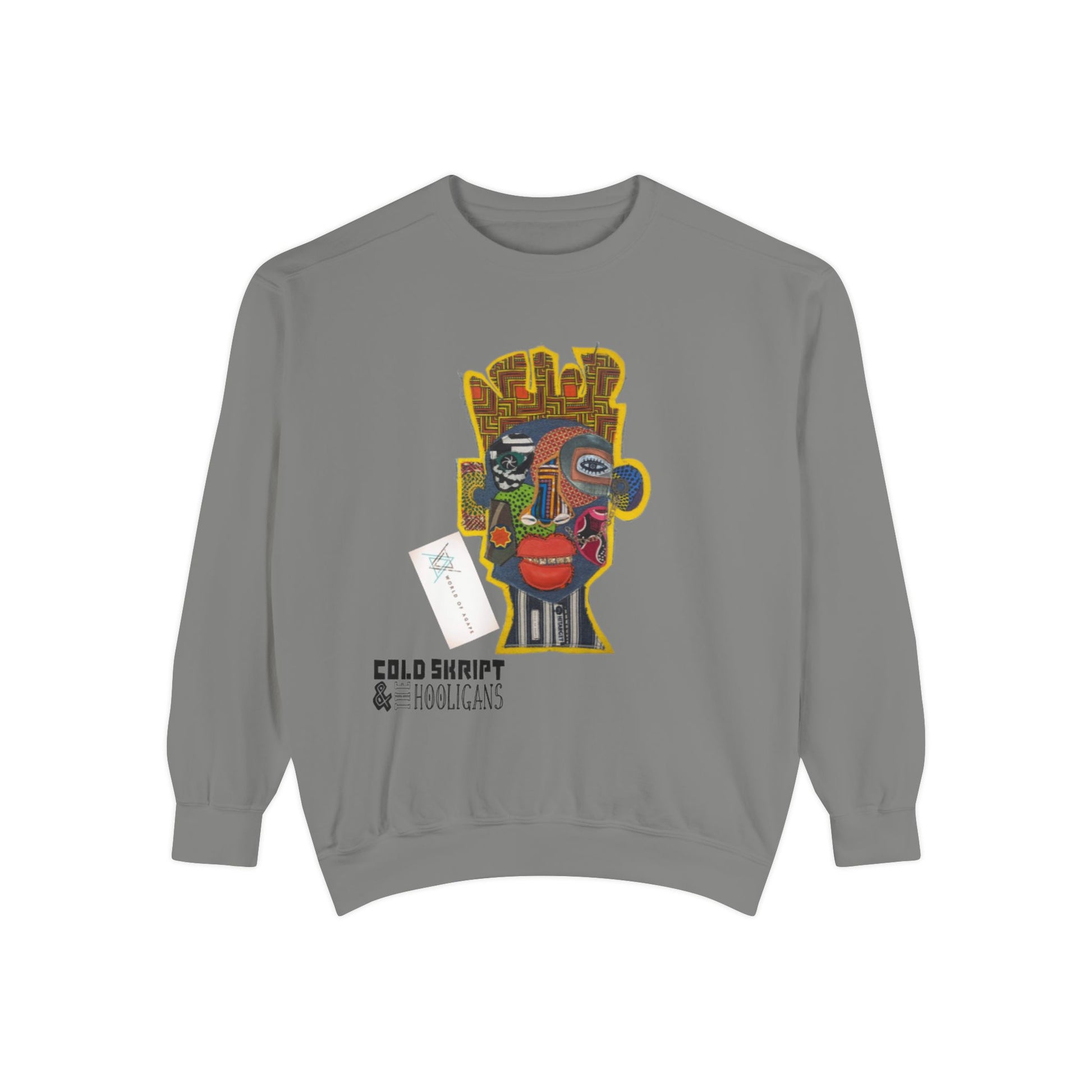 Abstract Face Art Sweatshirt — 'Cold Snappity' Graphic Crewneck