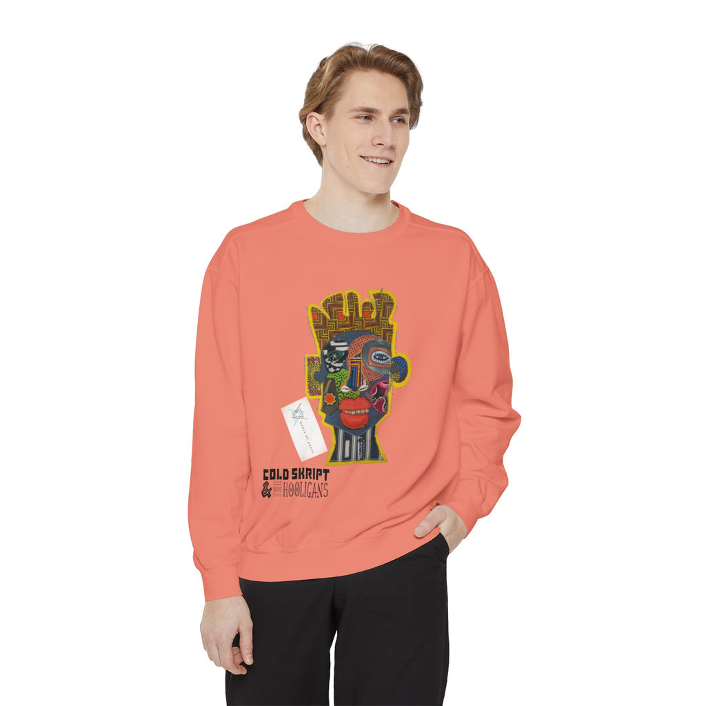 Abstract Face Art Sweatshirt — 'Cold Snappity' Graphic Crewneck