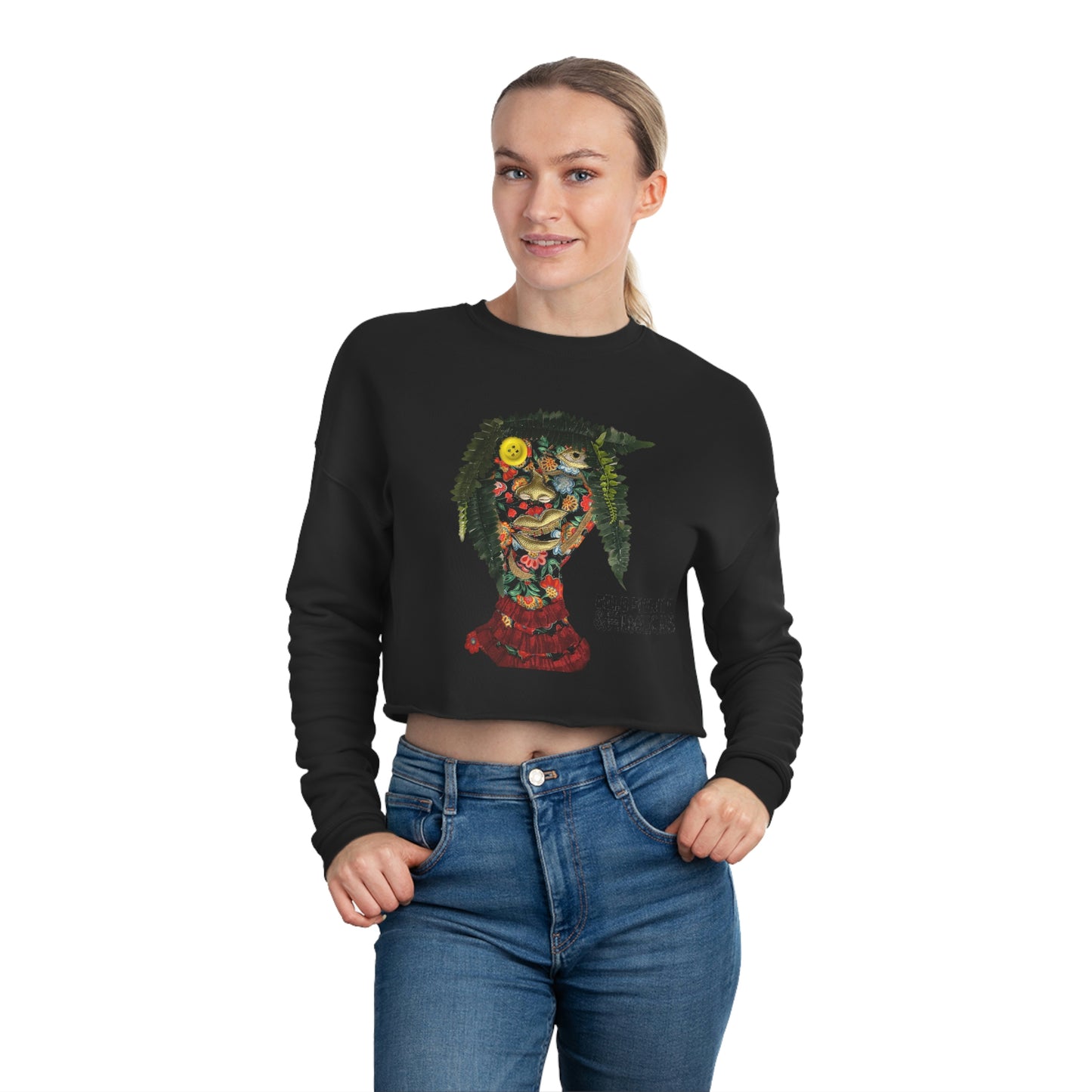 Sunshine Goddess-  Women's Cropped Sweatshirt