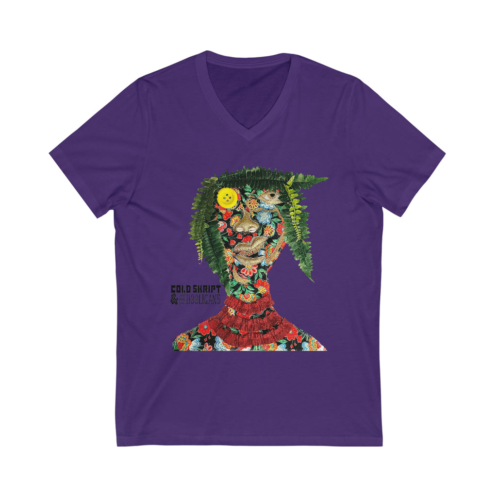 Unisex Jersey Short Sleeve V-Neck Tee