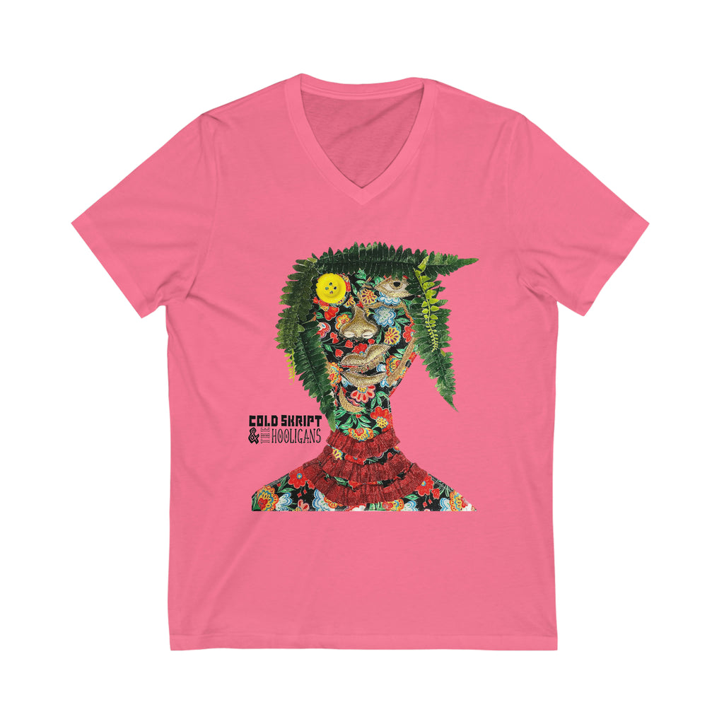 Unisex Jersey Short Sleeve V-Neck Tee