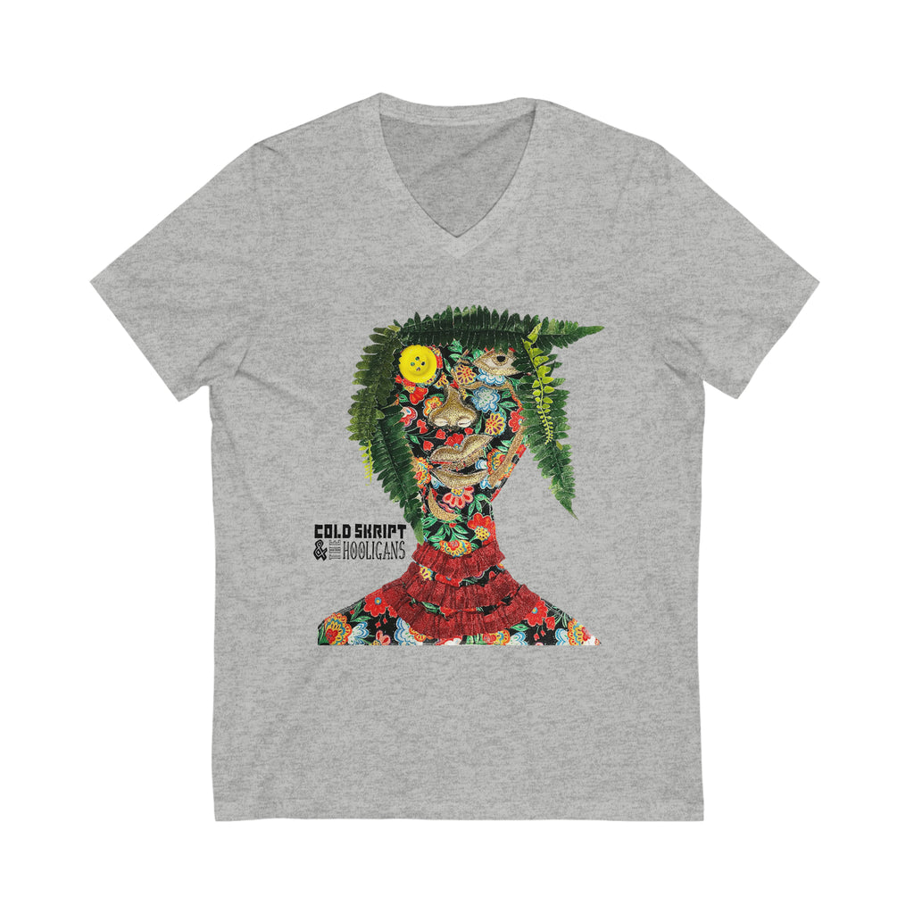Unisex Jersey Short Sleeve V-Neck Tee