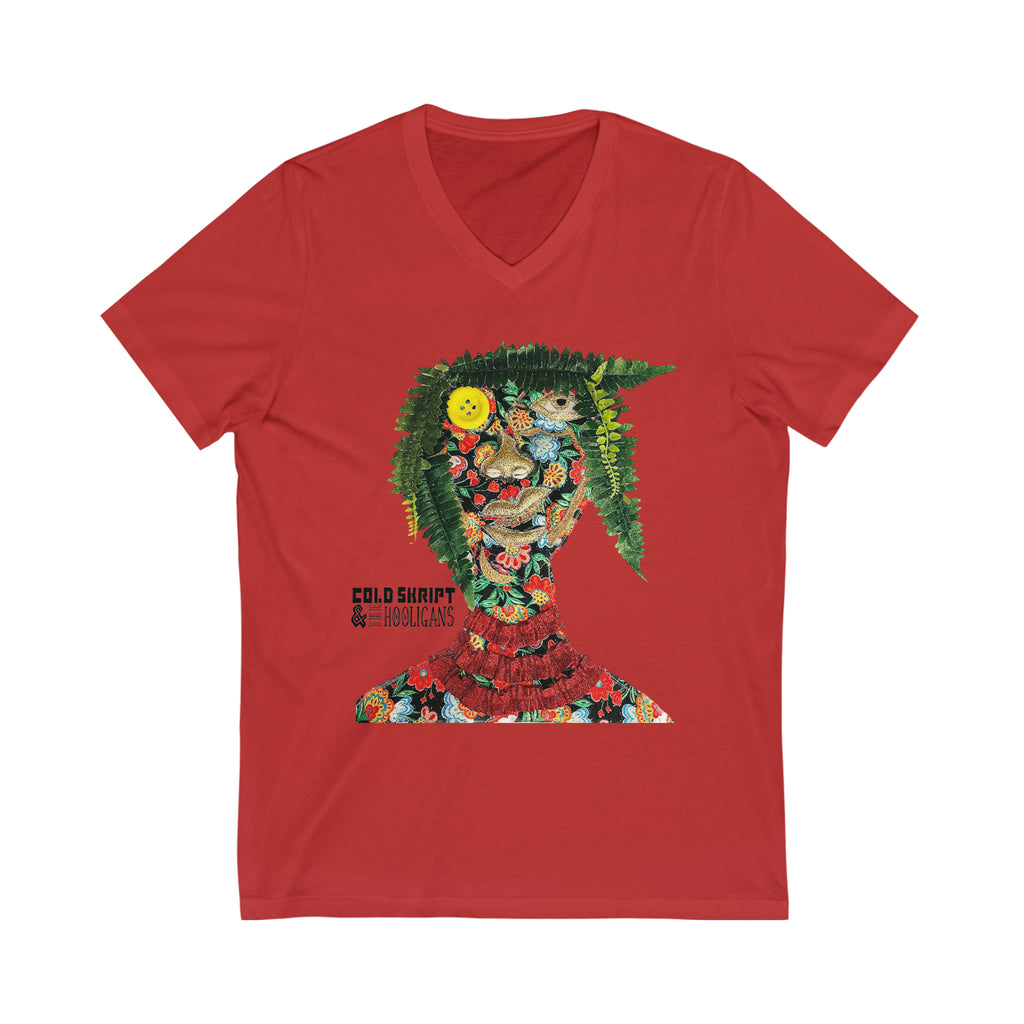 Unisex Jersey Short Sleeve V-Neck Tee