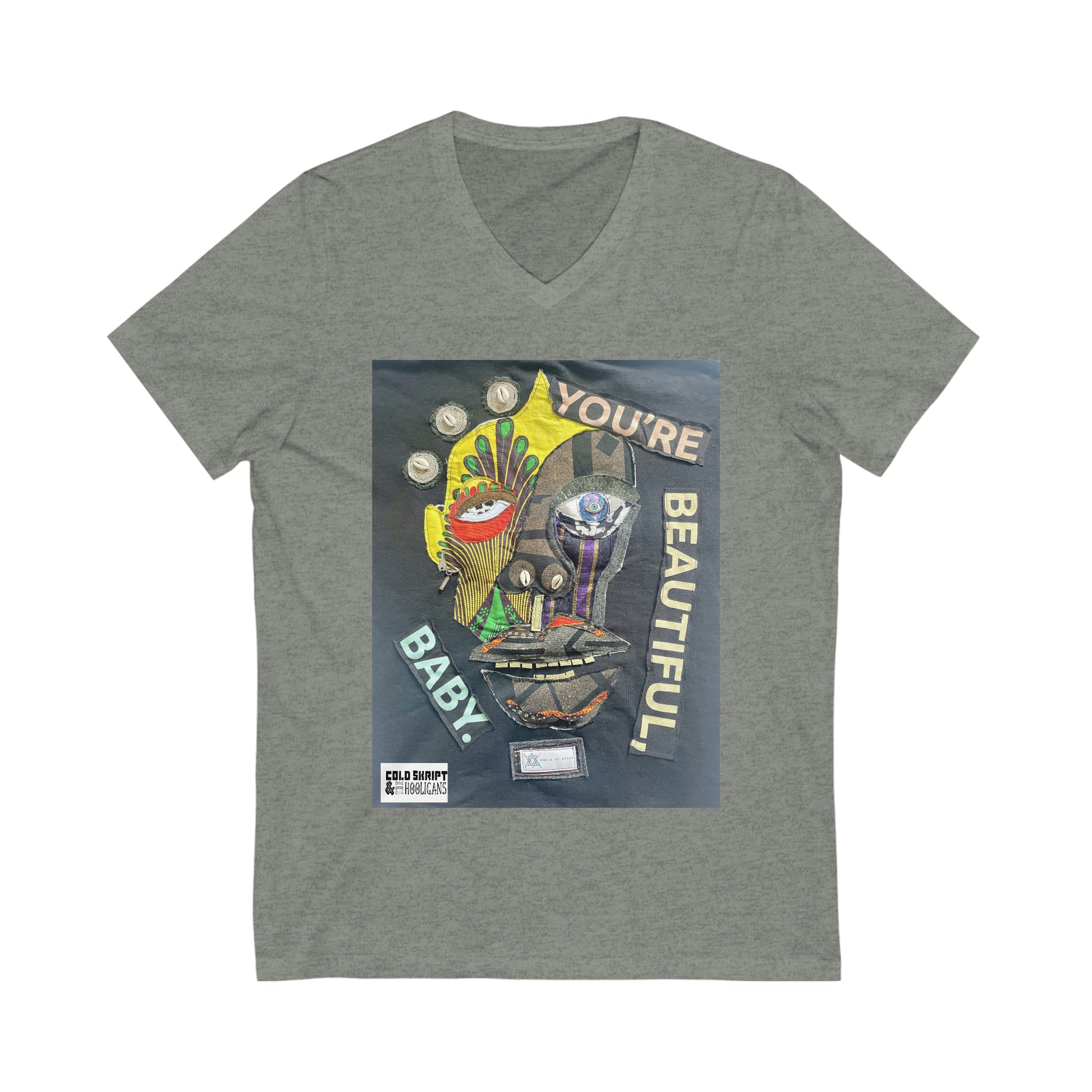 Unisex Jersey Short Sleeve V-Neck Tee