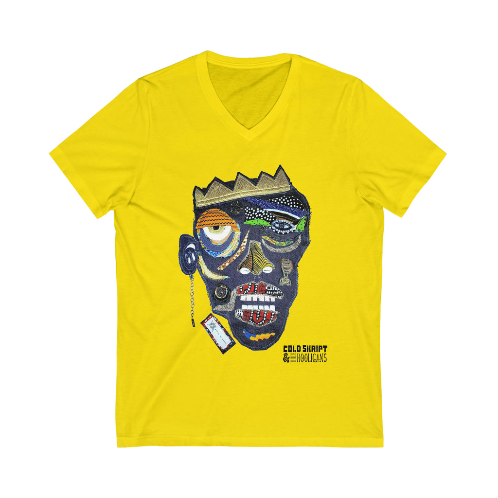 Unisex Jersey Short Sleeve V-Neck Tee