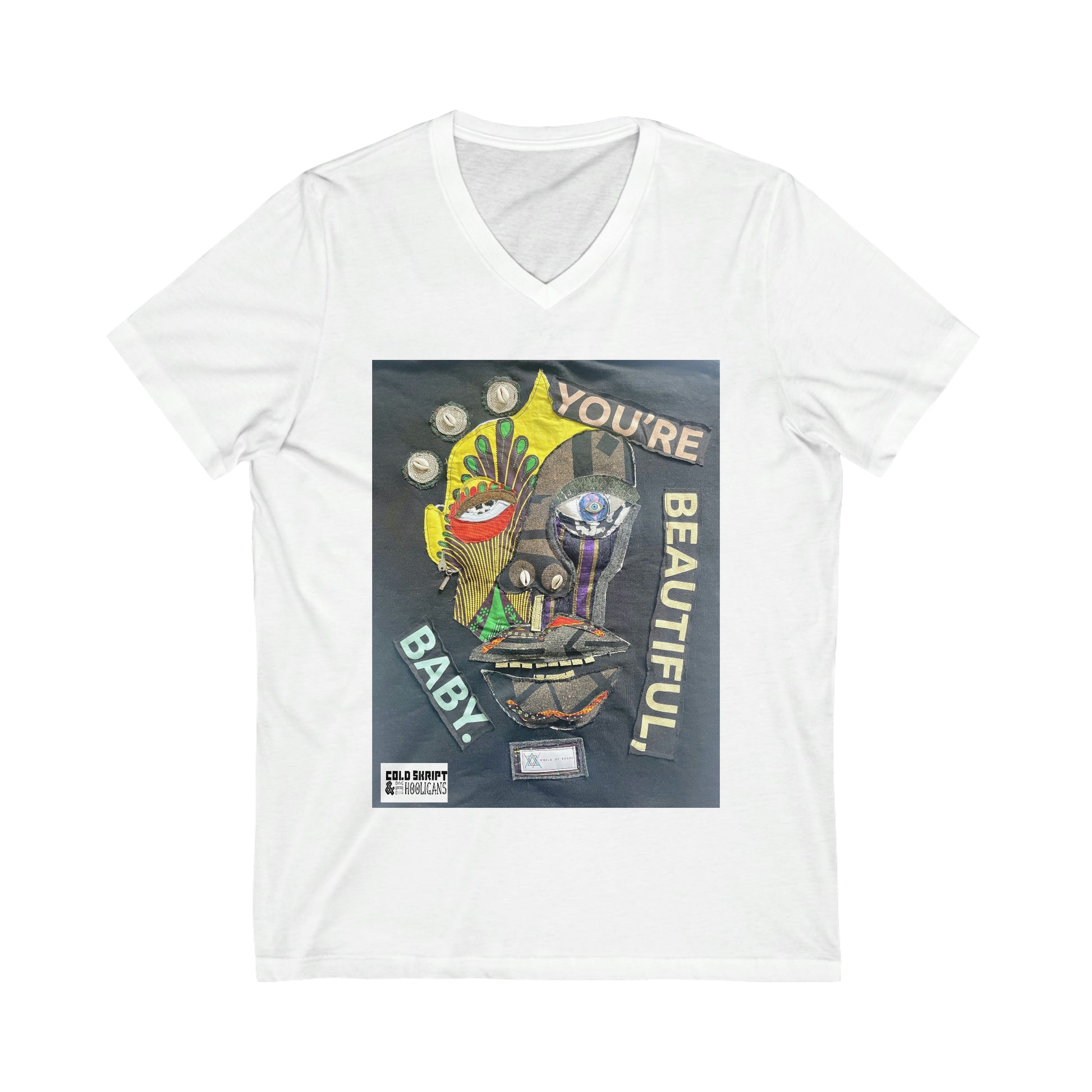 Unisex Jersey Short Sleeve V-Neck Tee