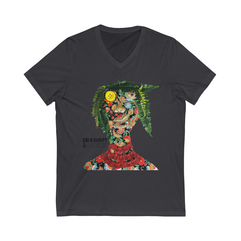 Unisex Jersey Short Sleeve V-Neck Tee